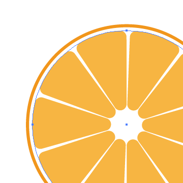 Illustratorのアピアランスを駆使して たったひとつのオブジェクトでオレンジの断面を作る ハミングスタジオブログ